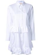 Elaidi Ruffled Detailed Tunic, Women's, Size: 42, White, Cotton