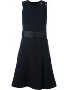 Cédric Charlier Sleeveless Dress, Women's, Size: 40, Blue, Cotton/polyamide/acetate/virgin Wool