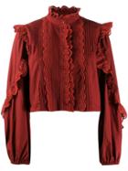 Ulla Johnson Frill-trim Blouse - Red