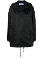 Prada Hooded Raincoat - Black