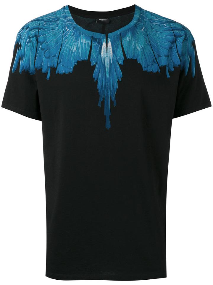 Marcelo Burlon County Of Milan - Wing Collar T-shirt - Women - Cotton - Xxl, Black, Cotton