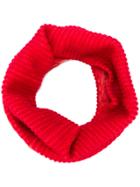 Issey Miyake Ribbed Infinity Scarf - Red