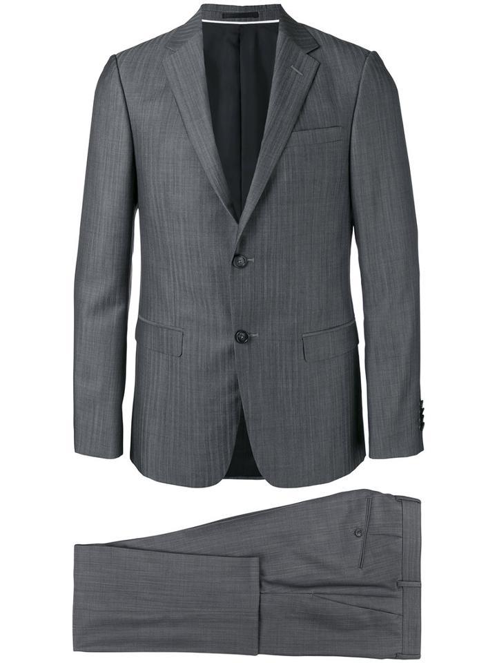 Z Zegna - Notched Lapel Two-piece Suit - Men - Acetate/cupro/viscose/wool - 54, Grey, Acetate/cupro/viscose/wool
