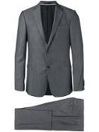 Z Zegna - Notched Lapel Two-piece Suit - Men - Acetate/cupro/viscose/wool - 54, Grey, Acetate/cupro/viscose/wool