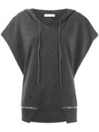 Fabiana Filippi Poncho Hoodie - Grey