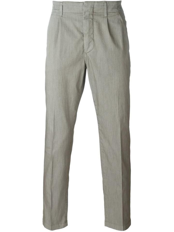 Dondup Bunkerin Trousers, Men's, Size: 35, Grey, Cotton/polyester/spandex/elastane
