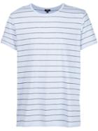 Vince Striped T-shirt, Men's, Size: L, Blue, Cotton