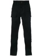 Hudson Relaxed Cargo Trousers - Black