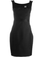 Dsquared2 Satin Cocktail Dress, Women's, Size: 42, Black, Silk/polyester/virgin Wool