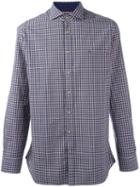 Hackett Slim-fit Plaid Shirt, Men's, Size: Xxl, Blue, Cotton