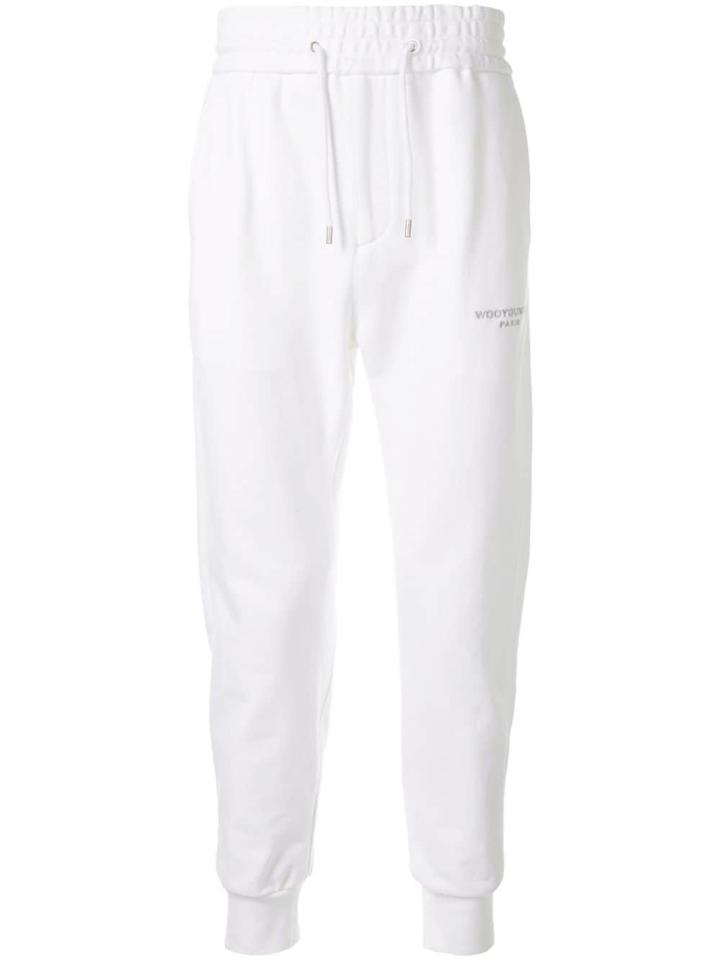 Wooyoungmi Logo Drawstring Track Trousers - White
