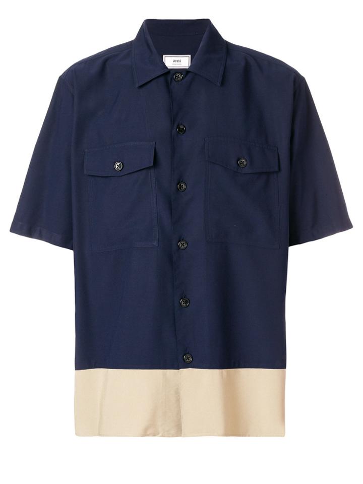 Ami Alexandre Mattiussi Chest-pocket Shirt - Blue