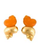 Christian Dior Pre-owned Shell Earring - Metallic