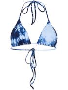 Frankies Bikinis Tasha Tie-dye Bikini Top - Blue