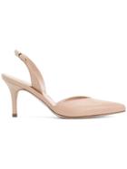 Stuart Weitzman Sleek Sling-back Pumps - Nude & Neutrals