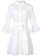 Derek Lam 10 Crosby - Tie Waist Shirt Dress - Women - Cotton - 8, White, Cotton