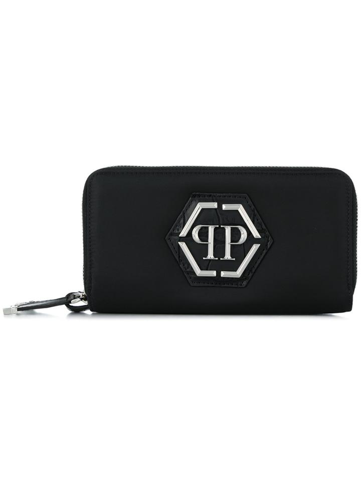 Philipp Plein Logo Plaque Wallet - Black
