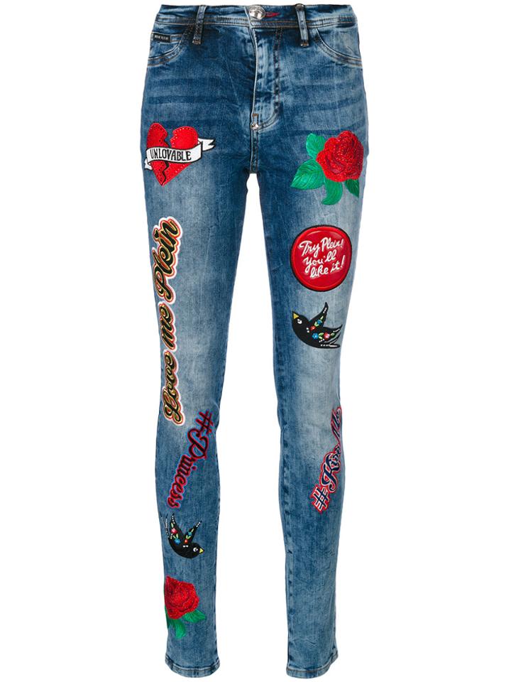 Philipp Plein Teddy Rainbow Jeans - Blue