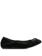 Simone Rocha Embellished Ballerinas - Black