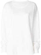 Almaz Oversized Sweatshirt - White