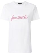 Alexa Chung Fantastic Slogan T-shirt - White