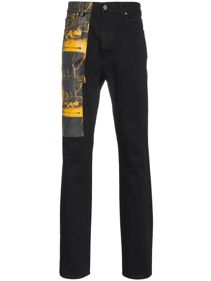 Calvin Klein 205w39nyc X Andy Warhol Foundation Car Crash Jeans -