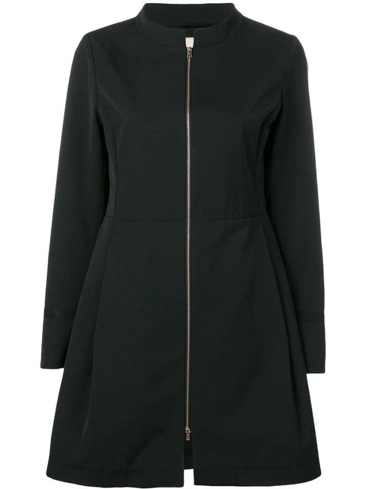 Herno Long Zipped Jacket - Black