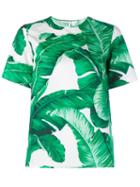 Dolce & Gabbana Banana Leaf Print Short Sleeve Top