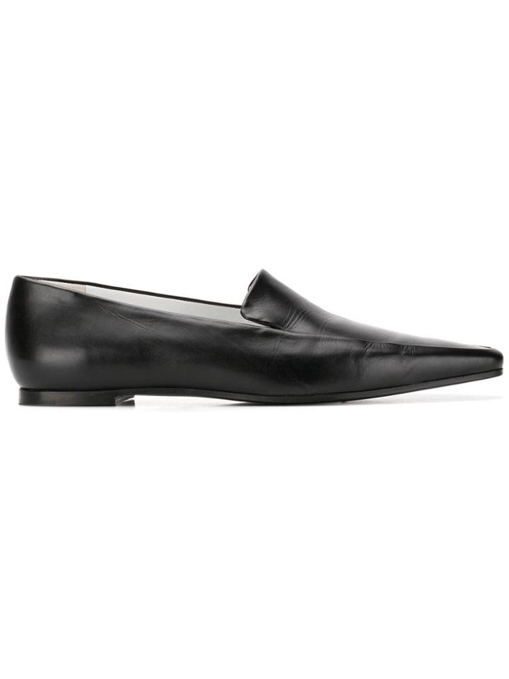 The Row The Row F1095l66 Blk Black Leather