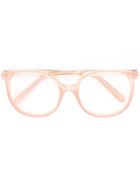 Chloé Eyewear Classic Square Frame Glasses - Pink & Purple