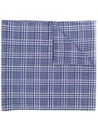 Borrelli Houndstooth Scarf - Blue