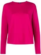 Aspesi Boat Neck Knitted Top - Pink