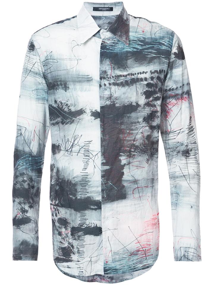 Nude Printed Shirt - Grey