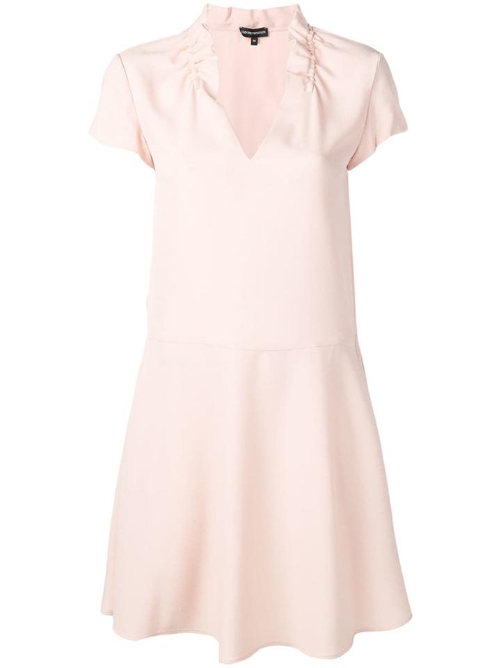 Emporio Armani V-neck Dress - Pink