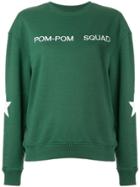 Zoe Karssen Embroidered Slogan Sweatshirt - Green