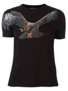 Neil Barrett Eagle Print T-shirt, Women's, Size: Large, Black, Cotton