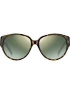 Givenchy Eyewear Tortoiseshell Slim Round Frame Sunglasses - Brown