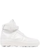 424 Dipped Leather High-top Sneakers - White