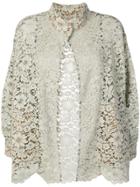 Antonio Marras Lace Band Collar Jacket - Green