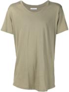 John Elliott Scoop Neck T-shirt, Men's, Size: S, Green, Supima Cotton/modal