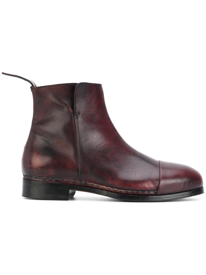 Measponte Ankle Length Boots - Pink & Purple