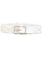 Issey Miyake Men Woven Belt - White