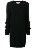 Michael Michael Kors Fringed Sweater Dress - Black
