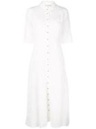 Mara Hoffman Long Shirt Dress - White