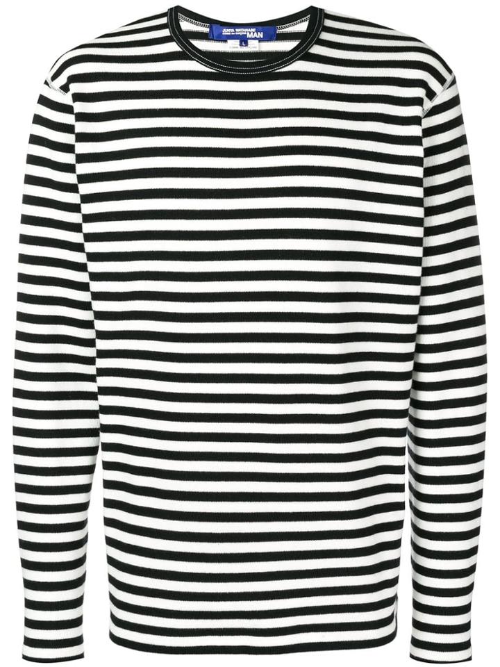 Junya Watanabe Man Striped Jumper - Black