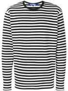 Junya Watanabe Man Striped Jumper - Black