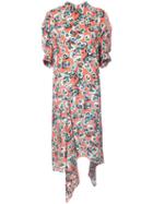 Marni - Floral Print Dress - Women - Viscose - 40, Yellow/orange, Viscose