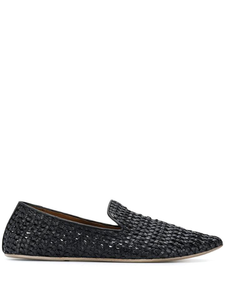 Marsèll Interwoven Straps Slippers - Black