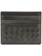 Bottega Veneta Woven Card Holder - Brown