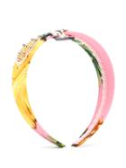 Dolce & Gabbana Kids Embellished Hairband, Girl's, Pink/purple